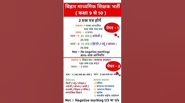 Bihar 7th Phase 2023 Syllabus, Exam Pattern | BPSC PRT SYLLABUS | bpsc prt preparation | #bpsc #prt