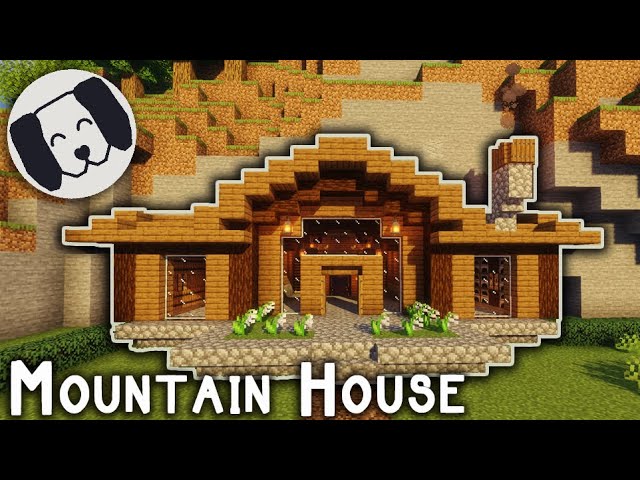 House in the mountain. #minecraft #minecraftbuilding #minecrafttuto, mountain house minecraft