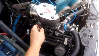 Ford 1500cc V4 engine running on Weber 45DFC synchronous carb