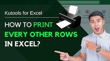 #Kutools for excel : How to print every other rows in excel?