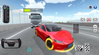 New Tesla Roadster Top Speed in Highway | Car Game - 3D Driving Class Gameplay screenshot 3