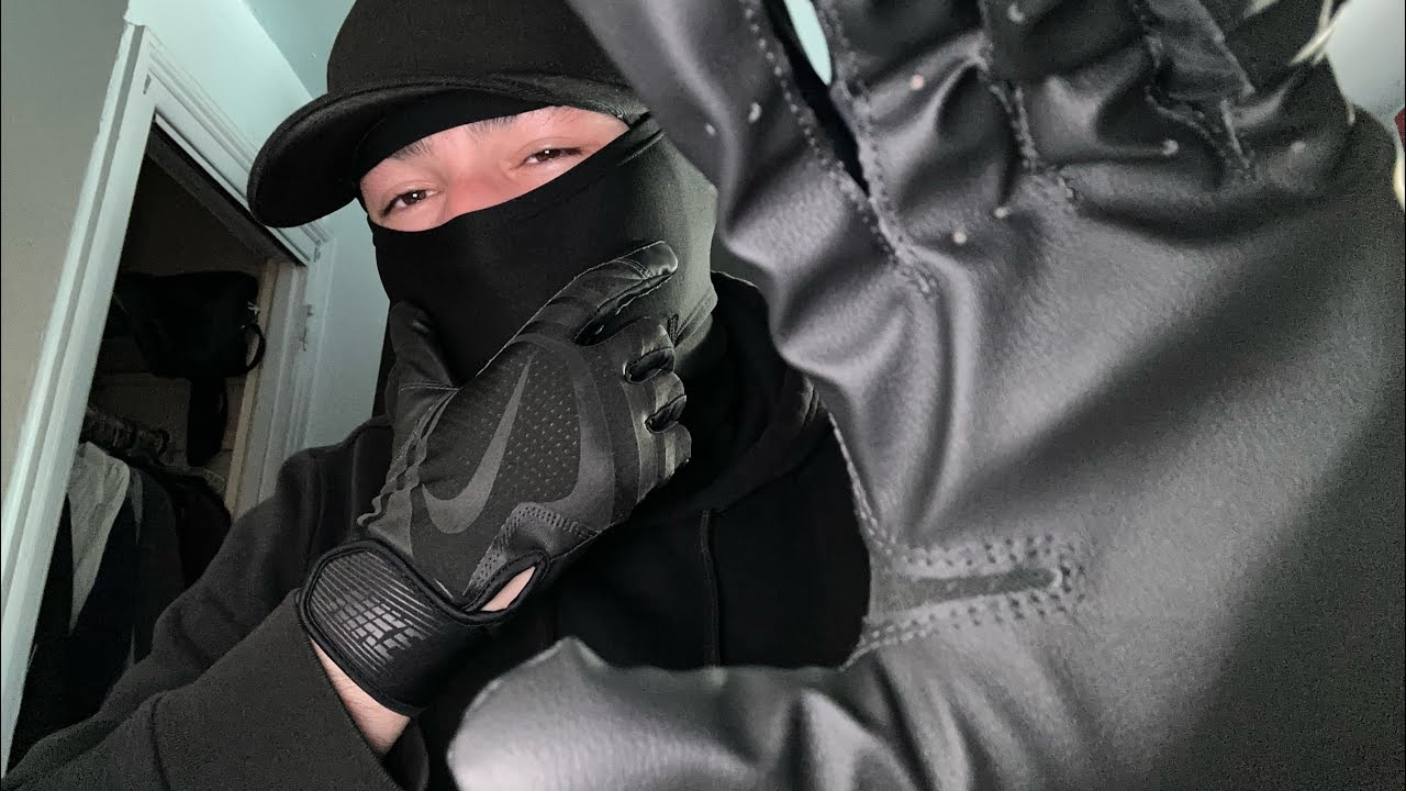 ASMR With Nike Huarache Gloves + Tapping Sounds and Male Whispers