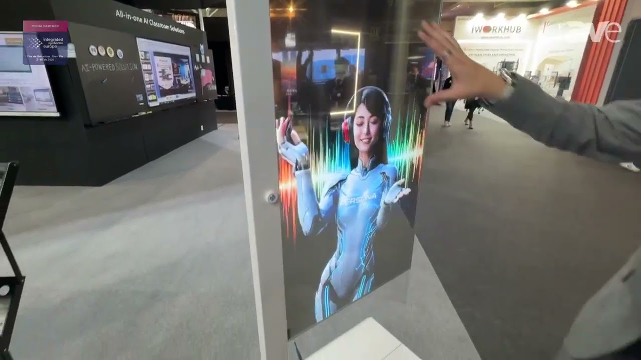 ISE 2026: Persona Demonstrates Multi-Touch Transparent Screen