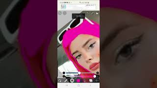 Merve Yalçın Saç Pembe,Dudak Pembe