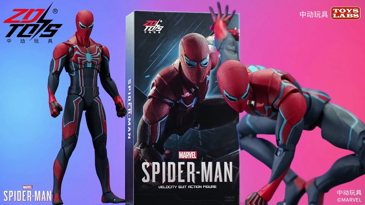 NEW 新品 中动游戏蜘蛛侠系列-极速战衣 ZD Toys Spider-Man Velocity
