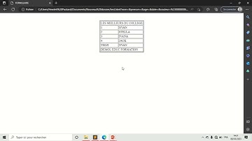 HTML ft CSS #10_LES TABLEAUX