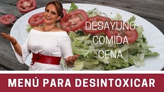 Detox MENU PARA TODO EL DÍA  2019 Comida Saludable