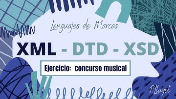 XML-Ejercicio xml - concurso musical. XML bien formado. ✅❶LM01
