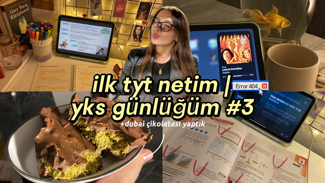 ilk tyt netim + dubai çikolatası yaptık | yks mezun günlüğüm #3