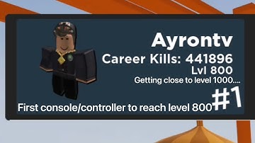 Reaching Level 800 In Arsenal On Controller