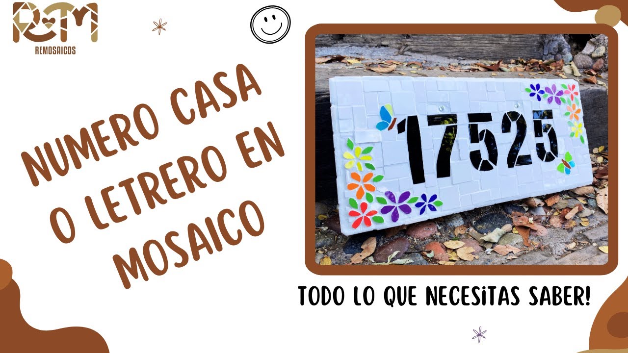 Crea un Número de Casa o Letrero en Mosaico. Paso a paso, Todo lo que necesitas saber!