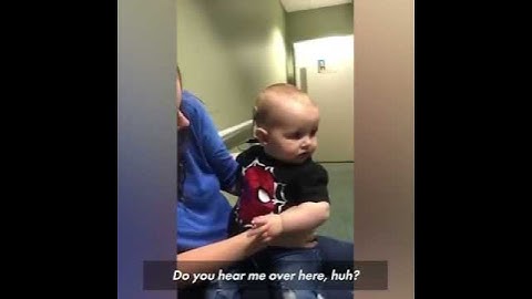 HEARTWARMING. 9 month old baby seen smiling after surgery that made him hear for the first time