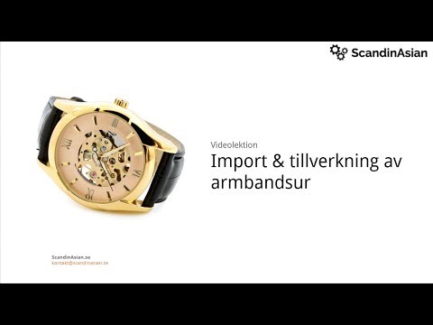 Import av klockor & armbandsur från Kina