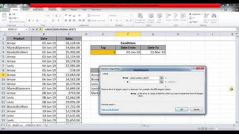 VIDEO 53 EXTRACT TOP 3 VALUES CONDITIONAL LARGE SACHIN VARTAK EXCEL