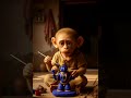 Innocent Monkey Making Lord Krishna Idol | Heart-Touching Story | Emotional Art Creation