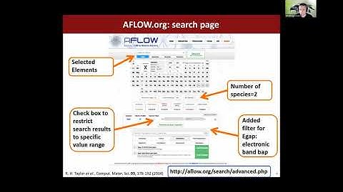 AFLOW School @ MLMR 2020 Session 1: AFLOW.org database and APIs