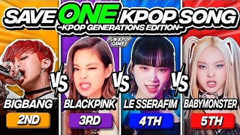 ✨SAVE ONE DROP ONE: 2nd VS 3rd VS 4th VS 5th ✨- FUN KPOP GAMES 2024
