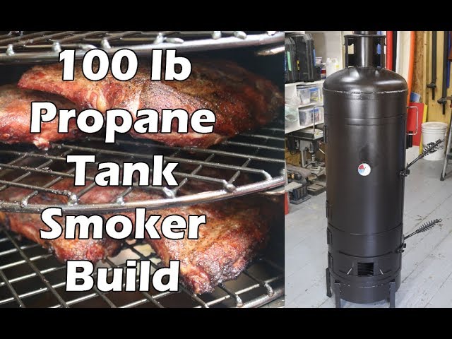 Welded Steel BBQ Smoker Grill Propane Tank 