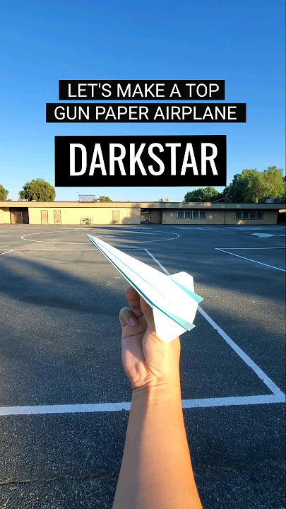 Best #Paperairplane - Let's Make a jet inspired from Top Gun with paper | DarkStar