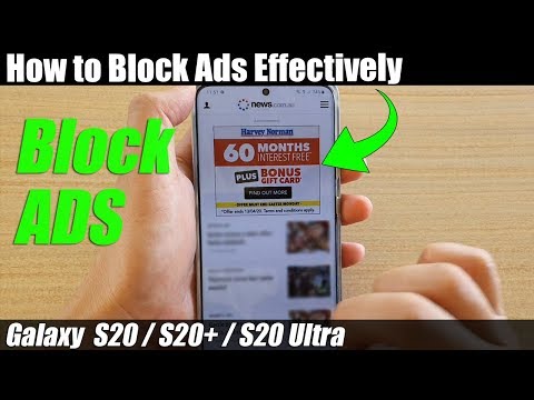 Galaxy S20/S20+: How to Block Ads Effectively