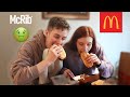 wife tries McRib for the first time