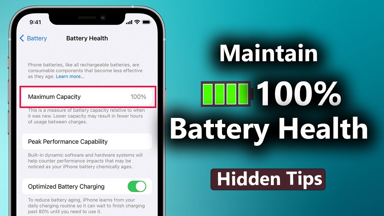 How to Maintain 100 Battery Health On Your iPhone iPhone Battery