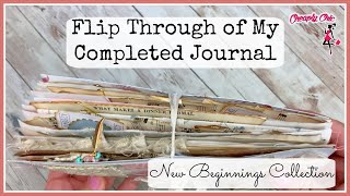 Lets Flip Through my Completed Journal! - New Beginnings Collection