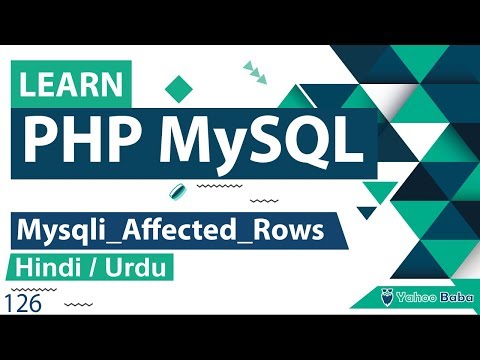 PHP MySQLi Affected Rows Tutorial in Hindi / Urdu