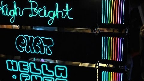 EL Wire on Display and For Sale: Cool Neon