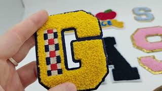 Custom Chenille Patches | Varsity Letterman Fuzzy Embroidery Badges | Chief Labels