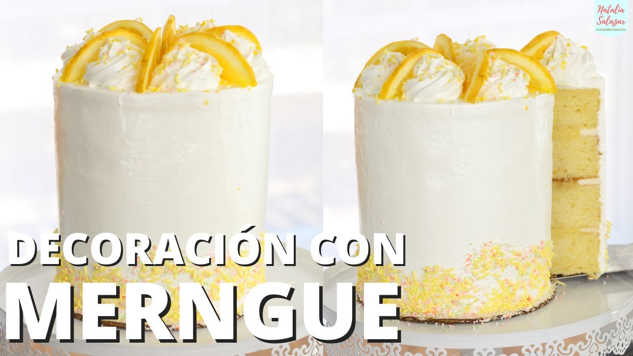 😎Decoración de Torta con MERENGUE súper Estable| Natalia Salazar