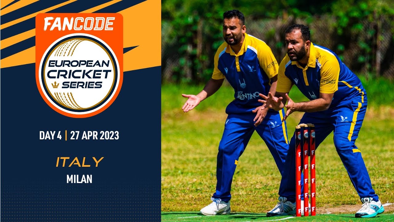 🔴 FanCode ECS Italy, Milan, 2023 Day 4 T10 Live Cricket European Cricket