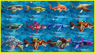 Hungry Shark World All Giant Sharks Unlocked - New XXL & Special Sharks