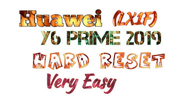 Hard reset Huawei Y6 prime 2019 (MRD-LX1F) | Remove Screen Lock |
