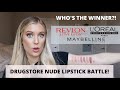 Drugstore Nude Lipstick Swatches | Maybelline, L'Oreal, Revlon Lipstick Swatches Comparison Review