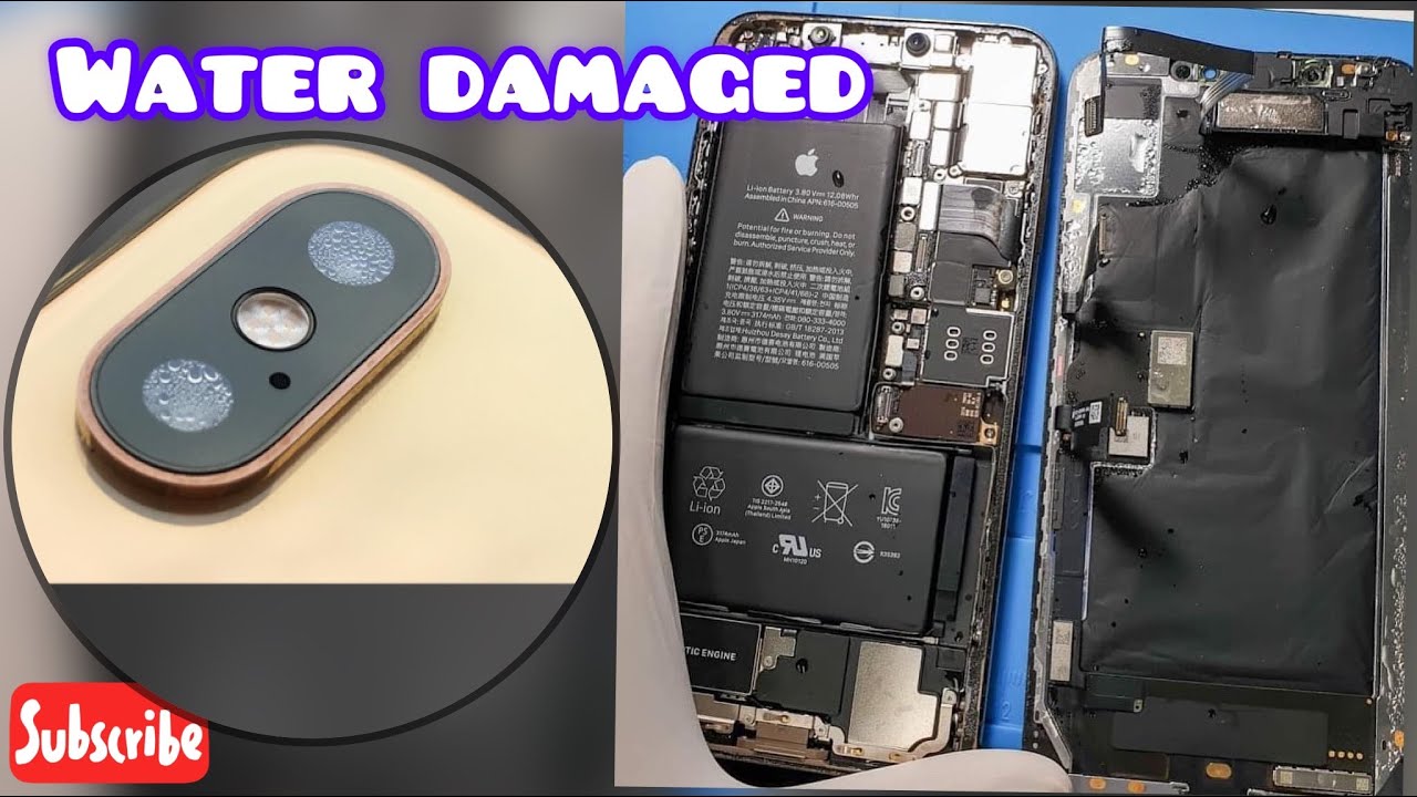 How to repair iPhone XS Max Water damagedHow cleaning water after