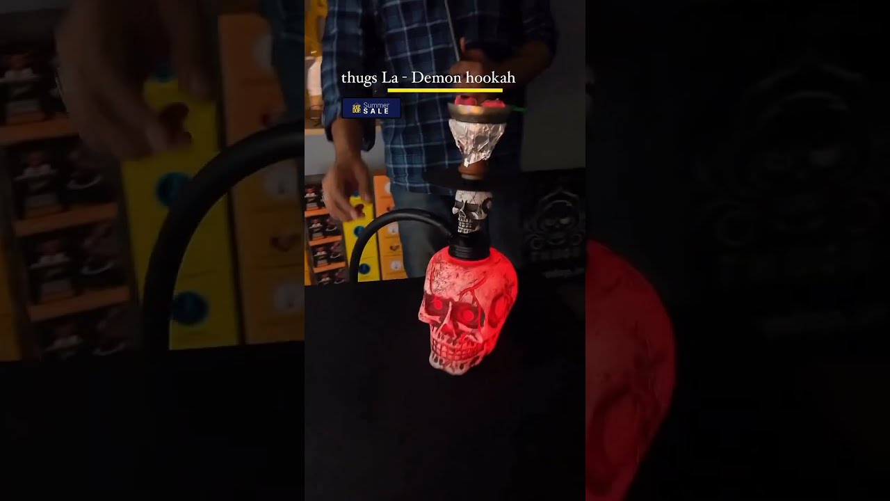 Thugs La Demon Hookah Video | Skull Face Shisha | Trending Hukkah Online at Rs 4850/-