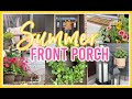 SUMMER FRONT PORCH 2021 | SMALL FRONT PORCH SPRING CLEAN & DECORATE WITH ME