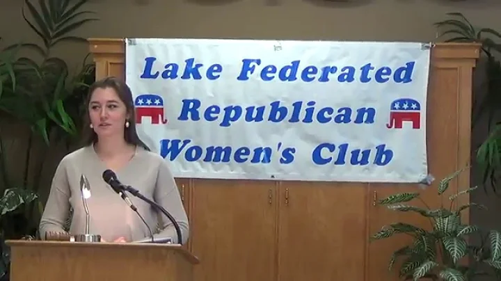 About US Congressional Candidate Justin Grabelle at Lake Federated Republican Women's Club