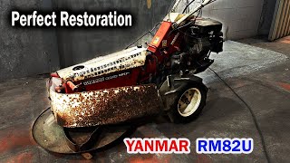 Restoration /Old  Long Grass cutter / Walking Lawn Mover Restoration / YANMAR RM82U