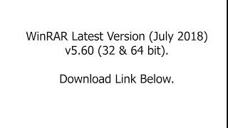 WinRAR 5.60 | 32bit & 64bit | Full Version (July 2018) screenshot 1