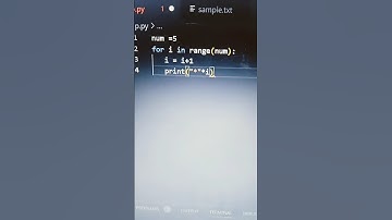 Pyramid pattern  using for loop in python. #computer #solution #python #coding