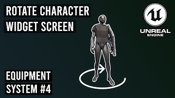 Character Screen in Widget with Rotation in Unreal Engine 5.3 - Equipment System #4 #ue5