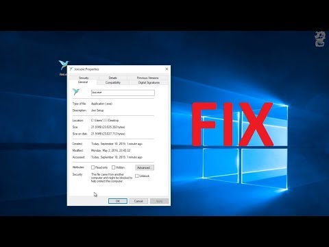 FIX ''This File Came from Another Computer and Might Be Blocked'' Error