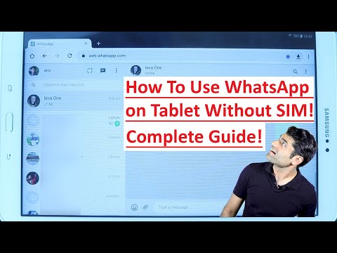 Βίντεο: Μπορείτε να χρησιμοποιήσετε το WhatsApp web σε tablet;