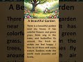 A beautiful Garden #englishlearning #englishpractice #english #shorts #stories