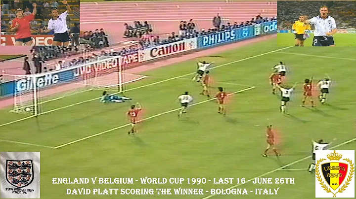 ENGLAND V BELGIUM - WORLD CUP 1990 - DAVID PLATT'S...