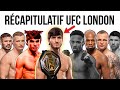 C'ÉTAIT COOL ! : RÉCAPITULATIF UFC LONDON
