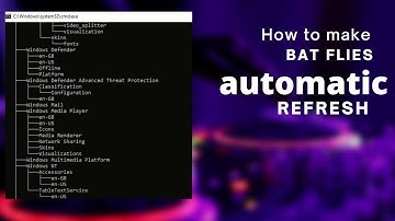 How to make a (tree.Bat) file for auto refresh on pc ! New video 2023 !