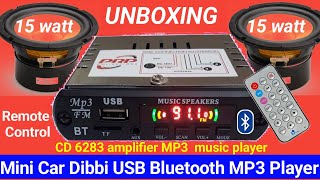 How To Make A Mini Car Bluetooth Player Box ll Car Box Unboxing ll Sound Testing? screenshot 2